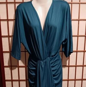 Elegant Teal Midi Dress
